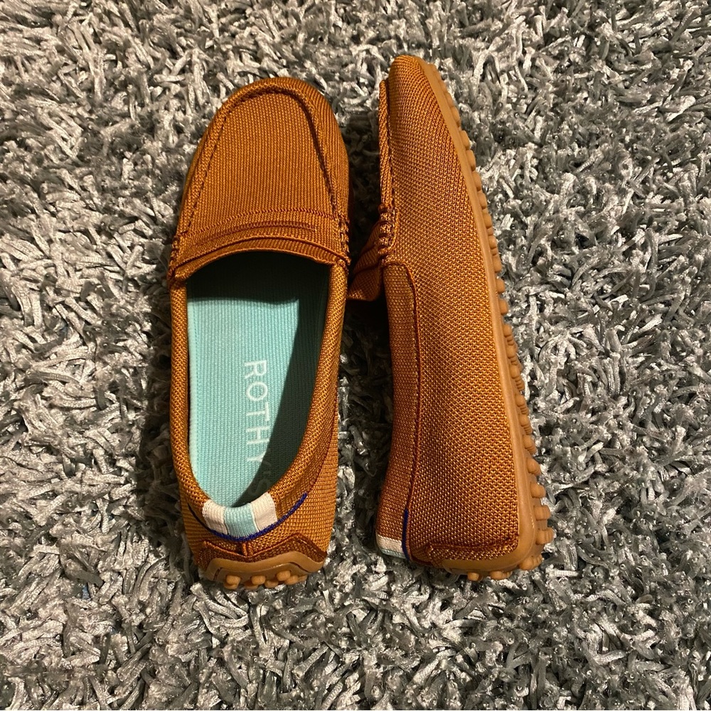 EUC Rothy’s Driver Flat in Cognac 9.5